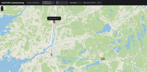 Bike Integration in Västtrafik's Journey Planner